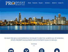 Tablet Screenshot of proinvestrealtyllc.com
